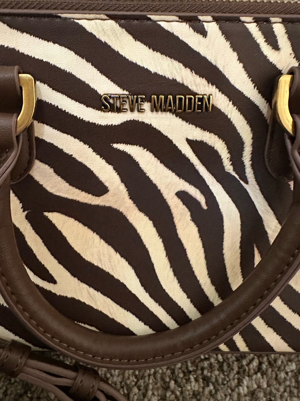 Steve Madden Zebra Shoulder Bag - Picture 3 of 6